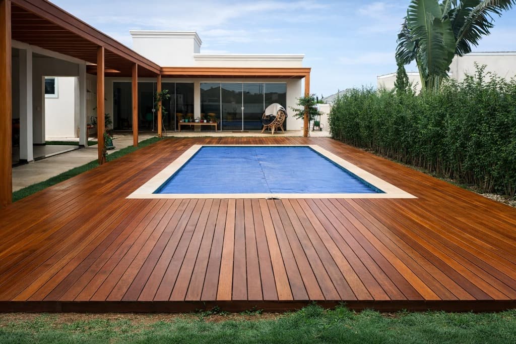 Manutenção de Decks e Pergolados - Serviço de restauração de piso de madeira Carvalho Piso Floor